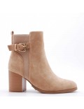 Ankle boot in faux suede