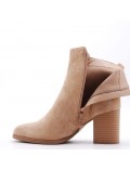 Ankle boot in faux suede