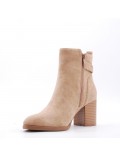 Ankle boot in faux suede