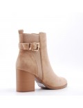 Ankle boot in faux suede