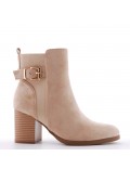 Ankle boot in faux suede