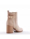 Ankle boot in faux suede