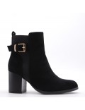 Ankle boot in faux suede