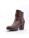 Faux leather ankle boot