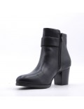 Faux leather ankle boot