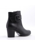 Faux leather ankle boot