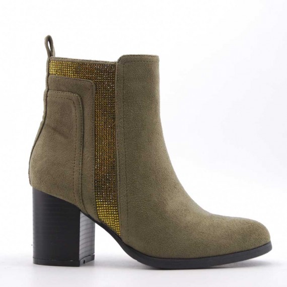 Ankle boot in faux suede