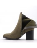 Ankle boot in faux suede