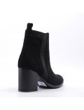 Ankle boot in faux suede