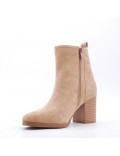 Ankle boot in faux suede