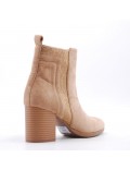 Ankle boot in faux suede