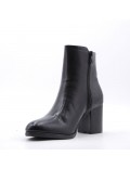 Faux leather ankle boot