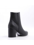 Faux leather ankle boot