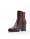 Faux leather ankle boot