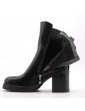 Faux leather ankle boot