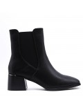 Faux leather ankle boot