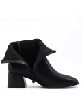 Faux leather ankle boot