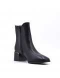 Faux leather ankle boot