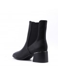 Faux leather ankle boot