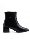 Faux leather ankle boot