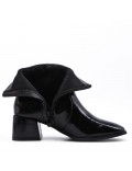 Faux leather ankle boot