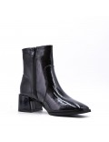 Faux leather ankle boot