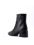 Faux leather ankle boot