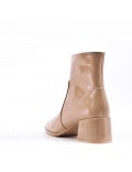 Faux leather ankle boot