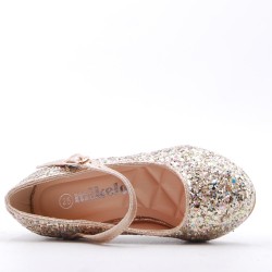 Girl's heeled pump