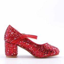 Girl's heeled pump