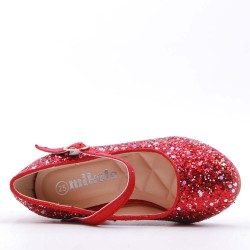 Girl's heeled pump