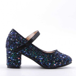 Girl's heeled pump