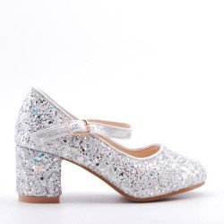 Girl's heeled pump