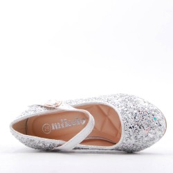 Girl's heeled pump
