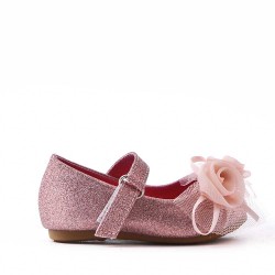 Girl's ballerina in faux leather