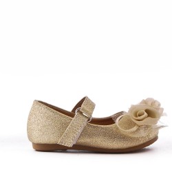 Ballerine fille en simili cuir 