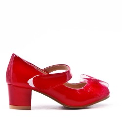 Girl's heeled pump