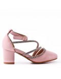 Girl's heeled pump