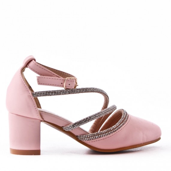 Girl's heeled pump