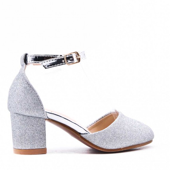 Girl's heeled pump