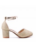 Girl's heeled pump