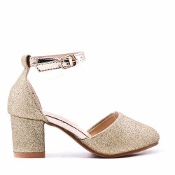 Girl's heeled pump