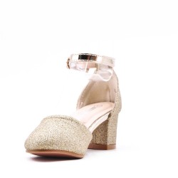 Girl's heeled pump