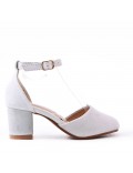 Girl's heeled pump