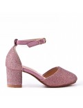 Girl's heeled pump