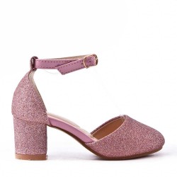 Girl's heeled pump