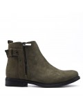 Ankle boot in faux suede