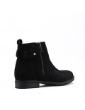 Ankle boot in faux suede