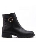 Faux leather ankle boot