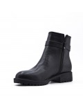 Faux leather ankle boot